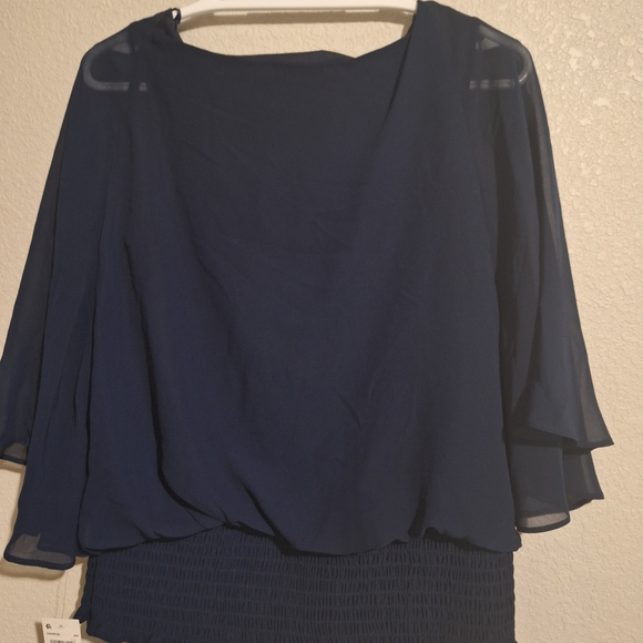 Sam and Jess Navy Blouse - Picture 3 of 8